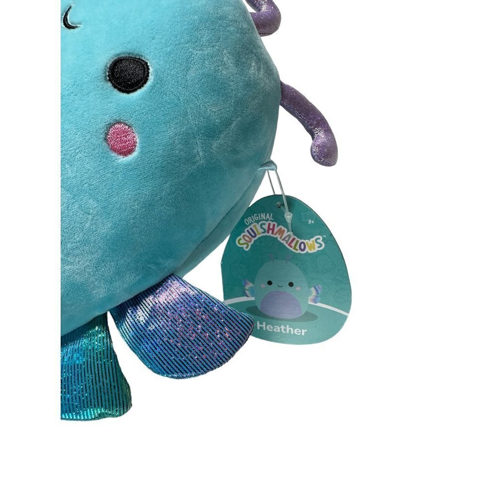 Squishmallows Heather the Dragonfly 8 Inch Teal Blue Purple Plush Stuffed Animal - Picture 4 of 6